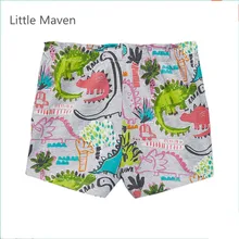Little Maven/Новые летние брендовые Детские милые хлопковые трикотажные повседневные шорты с эластичной резинкой на талии для девочек