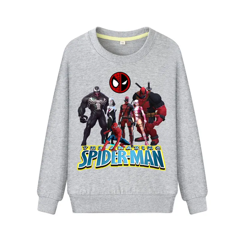 Girl Autumn Spring Cute Pink Hoodies Costume Children Cartoon Spiderman Print Sweatshirts Clothing Kids Boys Casual Hoodie WK130 (3)
