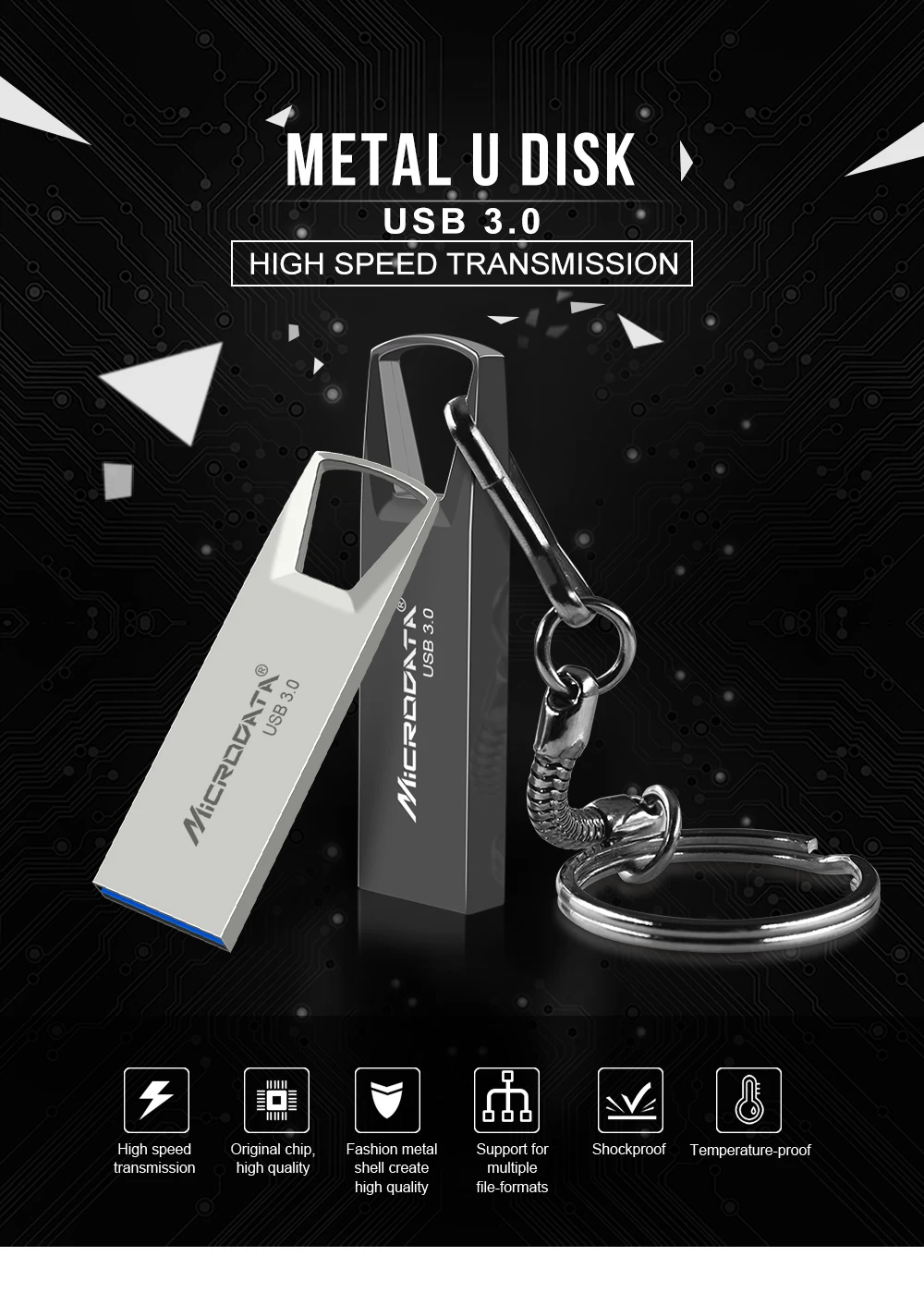 Металлический USB флеш-накопитель 3,0 128 Гб ручка для ключей 32 ГБ 16 ГБ 8 ГБ реальная емкость usb 64 Гб мини-флешка флеш-карта памяти