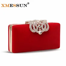 Xmessun с блестками; однотонная; украшенная пайетками; Для женщин сумка-клатч вечерняя вечерние сумки женские сумки из натуральной кожи красного цвета Для женщин сумка на плечо с цепью bolsa feminina M100
