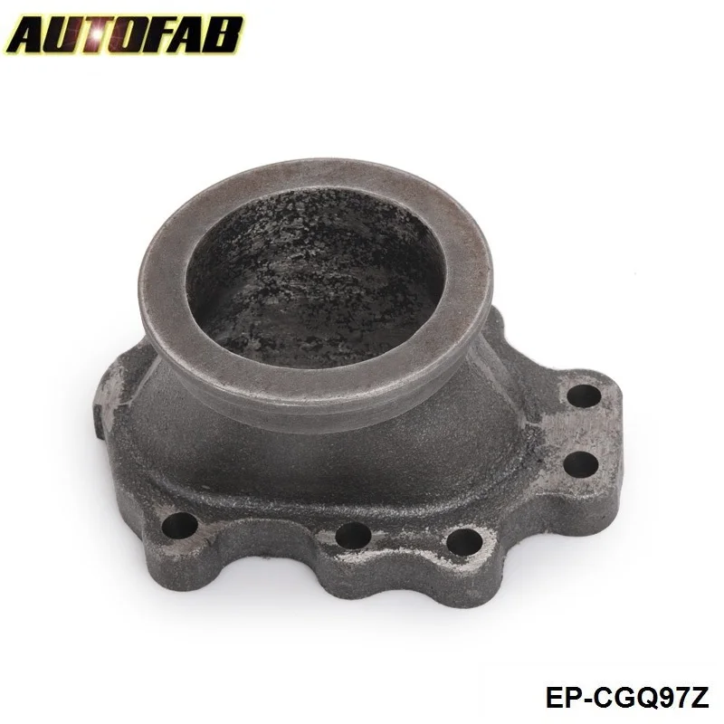 AUTOFAB - T25 T28 GT25 GT28 to 2.5" v band Turbocharge Downpipe Exhaust Manifold Converter Adapter Flange 8 BOLT AF-CGQ97Z