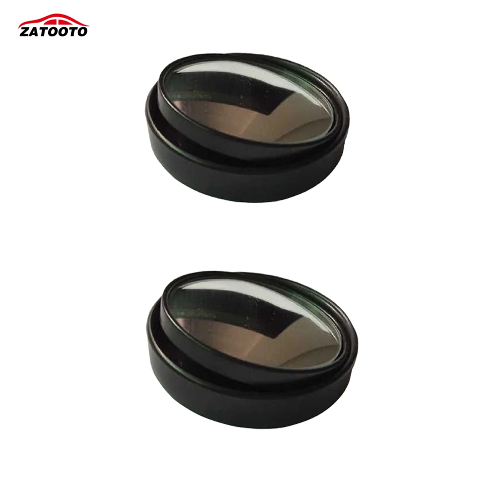 

2 pcs Car Blind Spot Mirrors Round Wide Angle Convex Adjustable Angle Stick On Rearview Mirror Side View