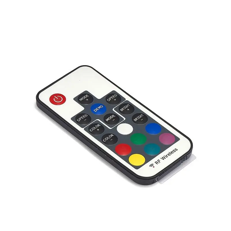 Светодиодный мини пульт дистанционного управления RGB 17key RF беспроводной