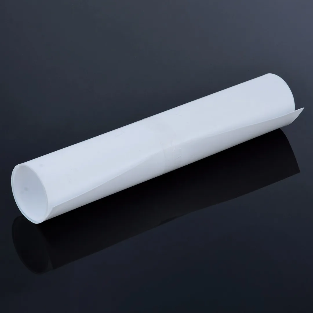 

1Pc White Teflon PTFE Film/Sheet Virgin High Strength Temperature 500*250*0.5MM For Compression Molding Or Extrusion Processing