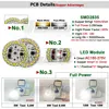 5pcs AC220V LED PCB High Bright 3W 5W 7W 9W 12W 15W SMD2835 Integrated Smart IC Driver Aluminum Light source plate for LED Bulbs ► Photo 2/6