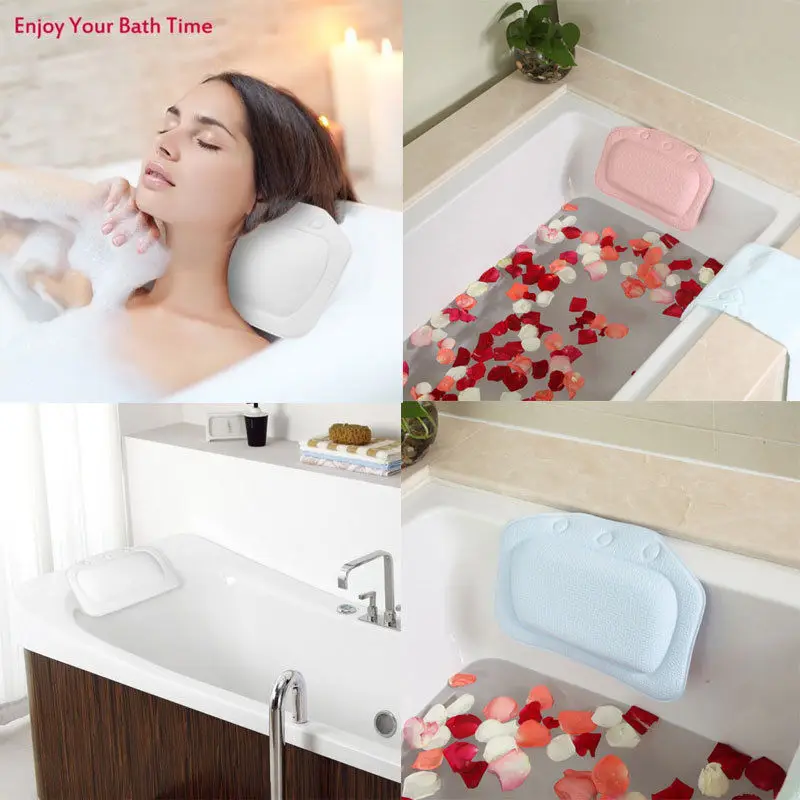 SPA Pillow Eco Friendly Bathroom Comfortable Pillow Neck Bathtub