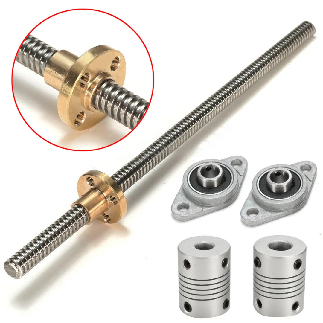 Buy 1pc 2mm T8 Lead Screw Rod CNC Linear Rail Bar