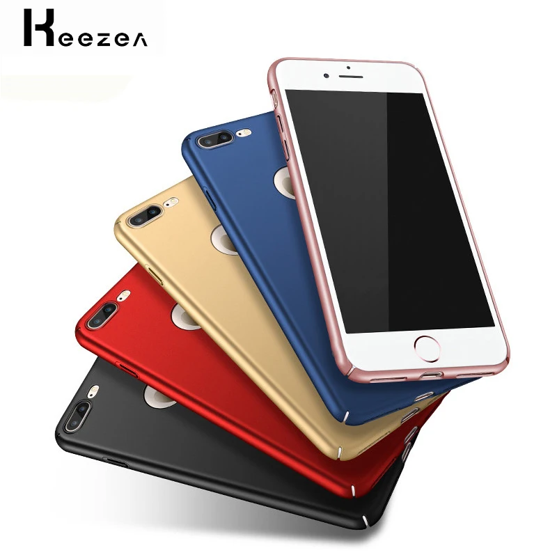 

For iPhone 7 6s Plus 8 Case Hard Matte Durable Cover For Apple iPhone X 5s 5 Luxury Solid Plastic Protection Fitted Case Couque