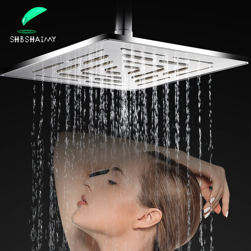 

SHBSHAIMY Chrome Bathroom Shower Head Rainfall Stainless Steel 6 8 '' Square Maze Style Shower head Detachable Shower Head