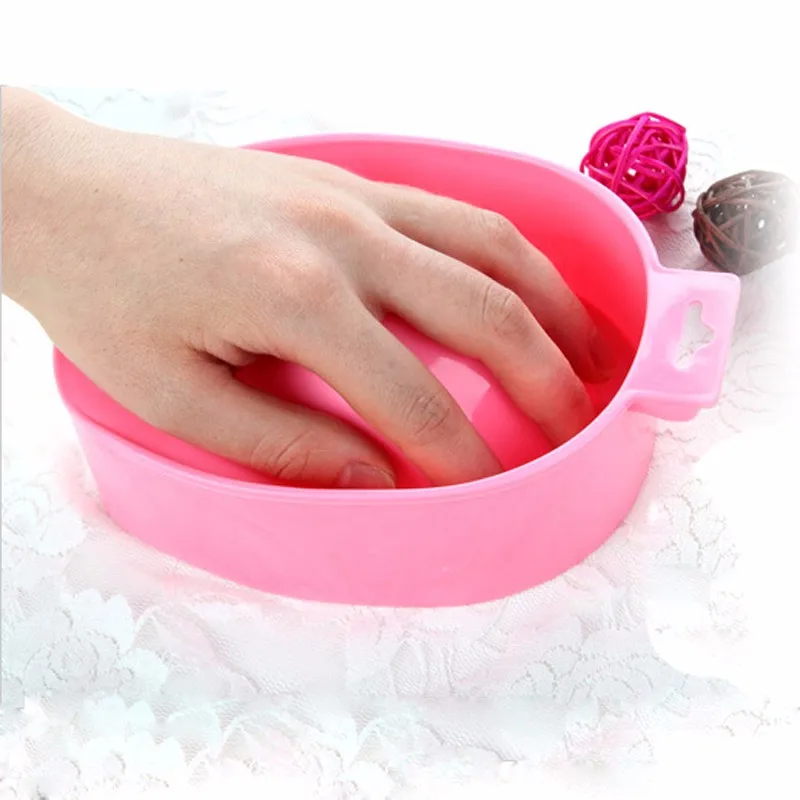 

1 PC Stylish Acrylic Nail Soaker Bowl Gel Treatment Remover Random Color Fashion Manicure Off Bowls Tools For Professional Use