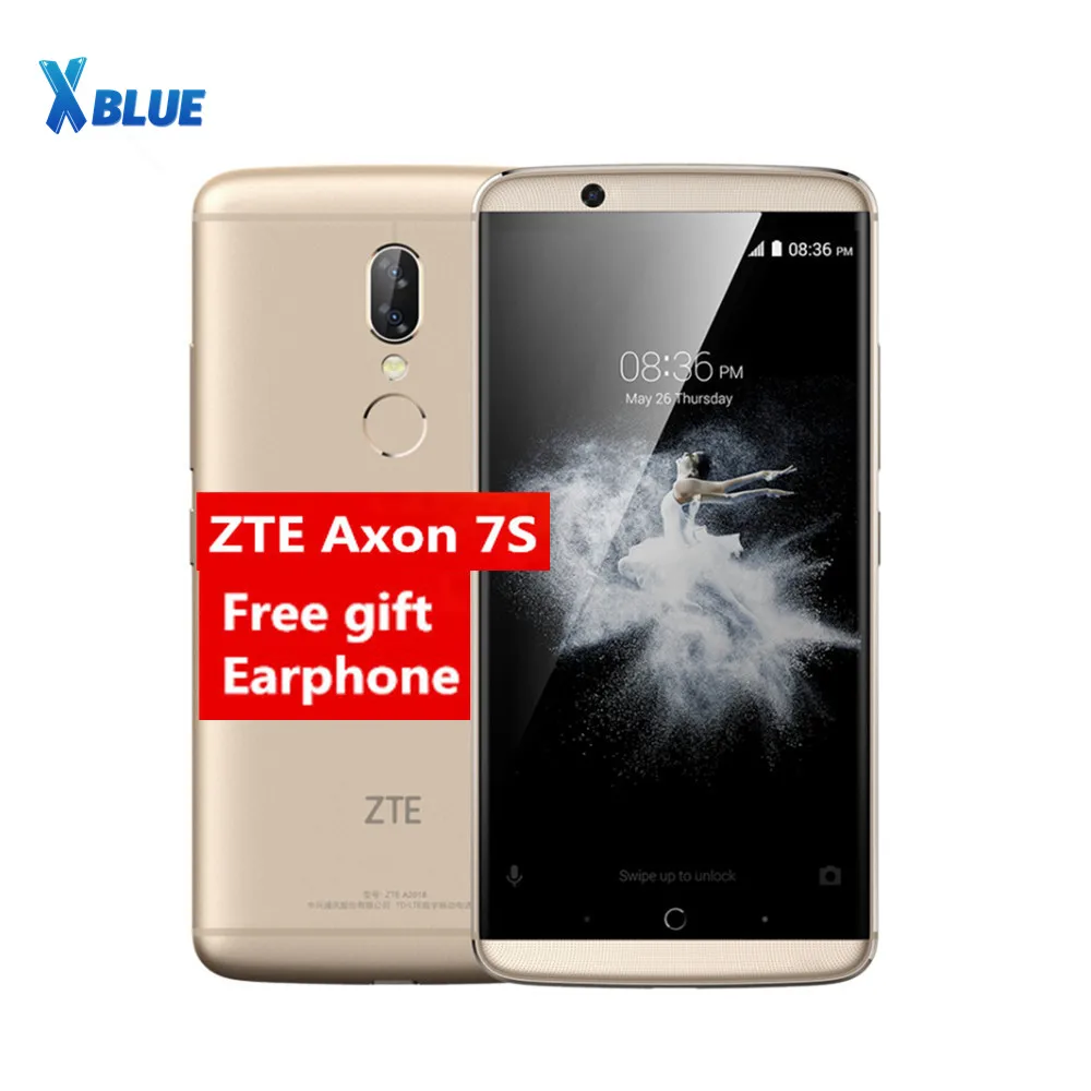 

Original ZTE Axon7S A2018 axon 7s 5.5inch 2K Screen Dolby Sound HIFI 4GB RAM 128GB ROM Dual camera 12MP+20MP NFC Mobile phone