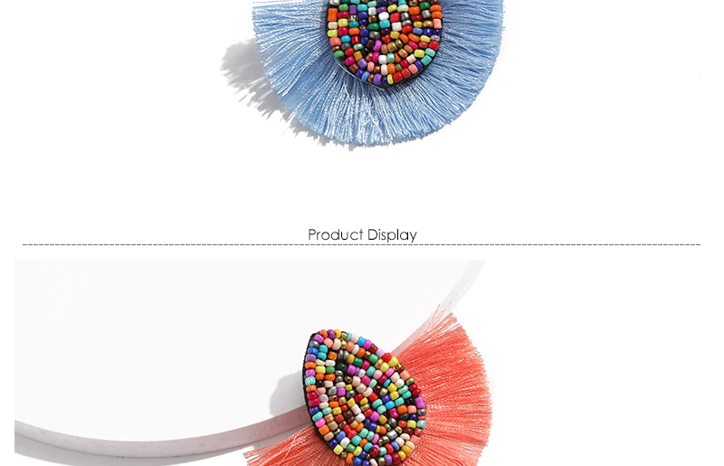 Black Beaded Tassel Earrings for Women Vintage Hanging Drop Earrings Female Wedding Fringe Statement Earrings Jewelry (3)