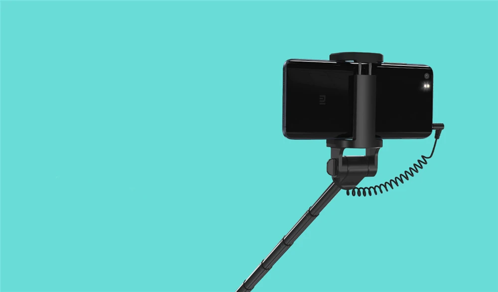 Xiaomi selfie stick проводной портативный монопод раздвижной держатель карманного штатива для iPhone/Xiaomi/huawei/Asus IOS телефона Android