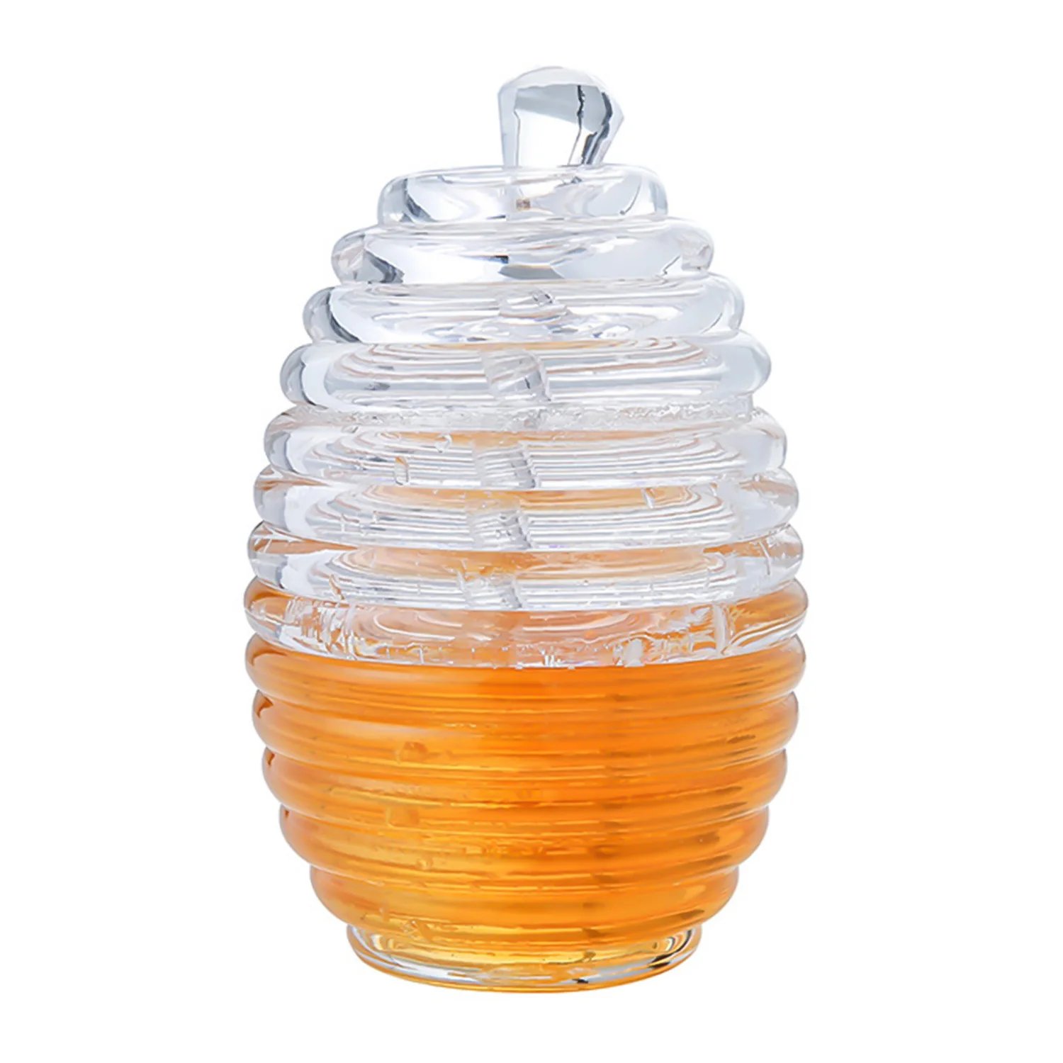 

2018 Stainless Steel Salt and Pepper Shakers or Grinders with Matching Stand and Adjustable Transparent honey jar food
