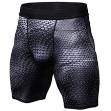 Мужские шорты для бодибилдинга, компрессионные шорты, мужские шорты бермуды из питона, спортивные мужские шорты, компрессионные шорты из спандекса