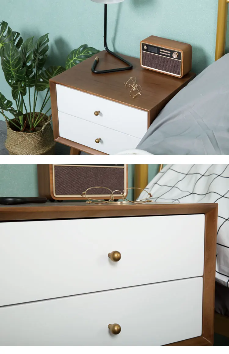 Луи моды скандинавские прикроватные твердой древесины минималистский современный спальня мини шкаф шкафчик из сосны хранения