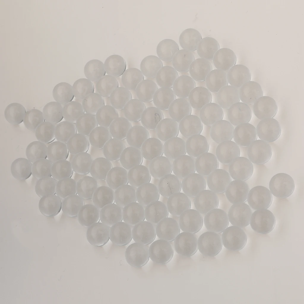 100 Pieces Clear Glass Marbles for Vases or Games, Aquarium Decorations Vase Decor Glass Marble