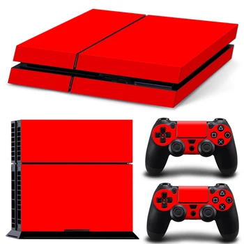 

Free drop shipping red pattern simple design skin for PS4 console and two controllers skin sticker decals covers #TN-P4-0635