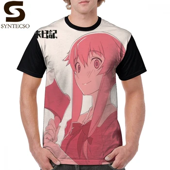 

Mirai Nikki T Shirt Mirai Nikki T-Shirt Print Oversized Graphic Tee Shirt Short-Sleeve 100 Polyester Man Basic Fun Tshirt