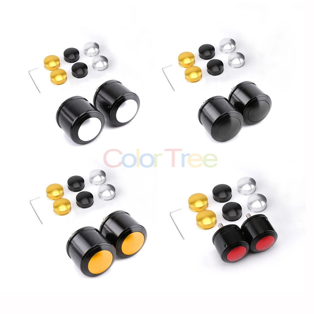 

Motorcycle CNC Aluminum Handlebar Grips Slider Cap Plug Grip Ends Ends Plug For Yamaha xmax300 Red/Silver/Gold/Black