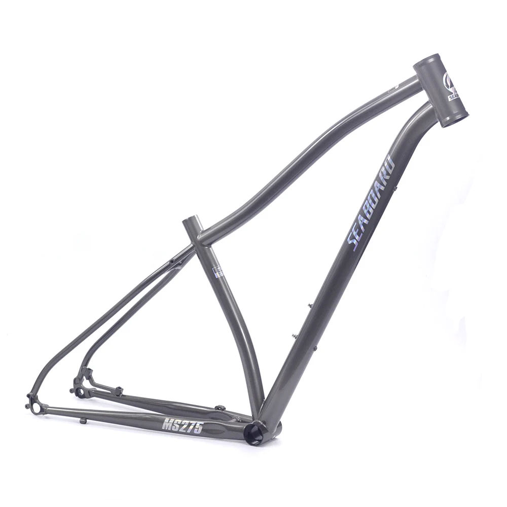 

Seaboard Chrome 4130 MTB Bike Frame 27.5" CR-MO Steel 15.5" Disc Brake Thru Axle M12 Mountain Bike Frame Headset Hight Quality