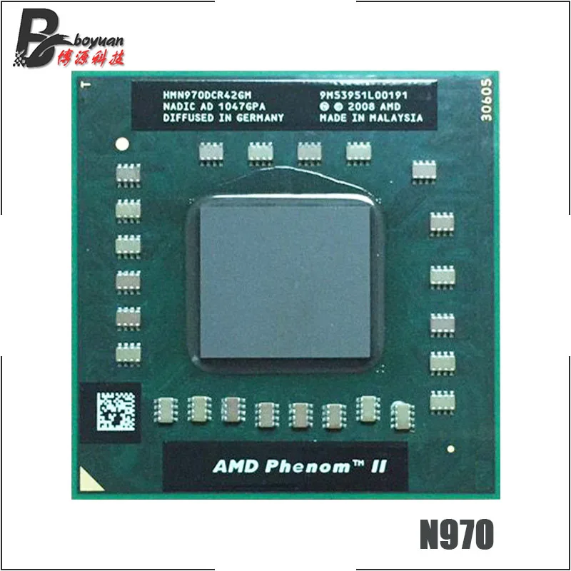 

AMD Phenom II Quad-Core Mobile N970 2.2 GHz Quad-Core Quad-Thread CPU Processor HMN970DCR42GM Socket S1