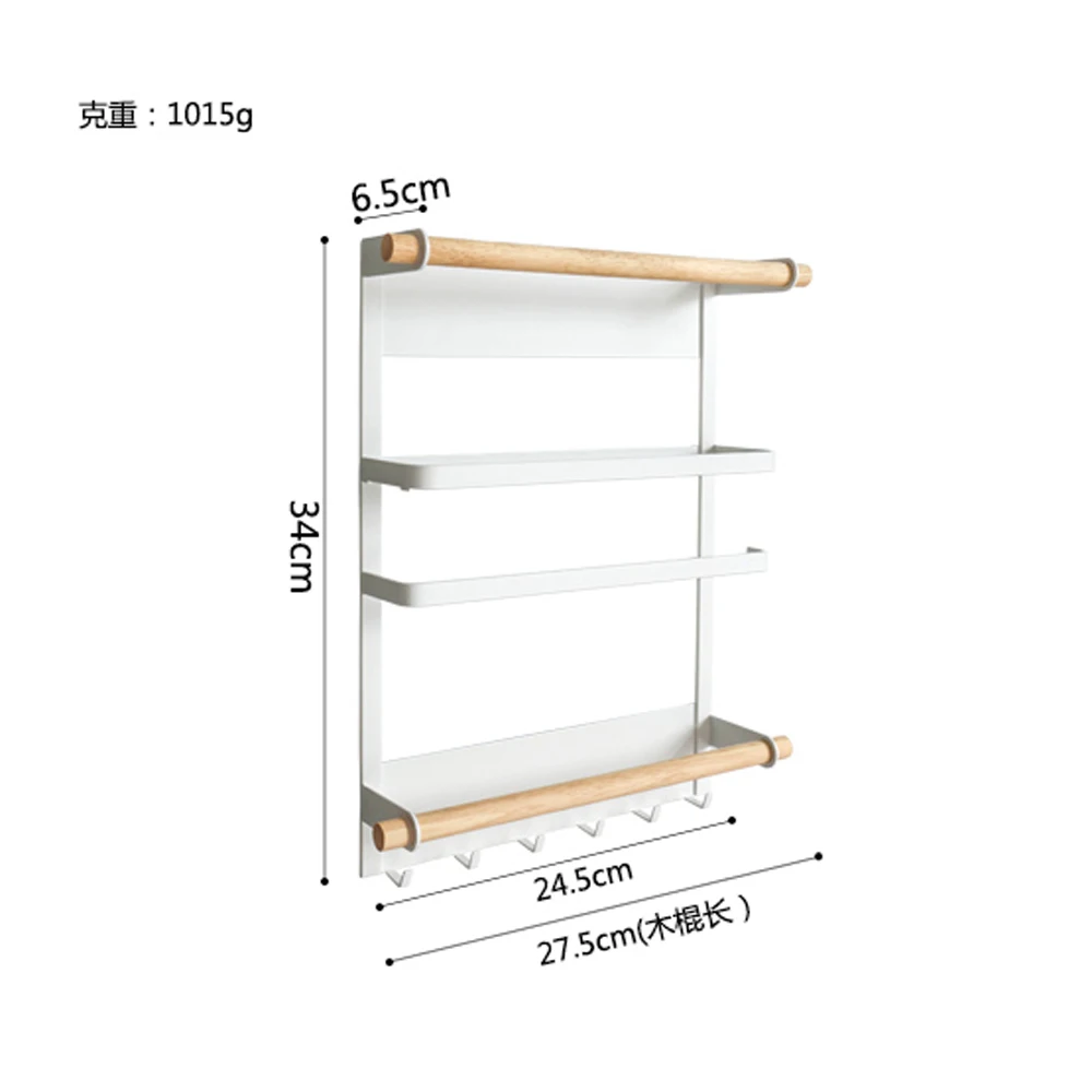 Многофункциональная полка Пробивка Магнитная подставка для полотенец на холодильник приправа вешалка для полотенец настенный крючок wx7021346