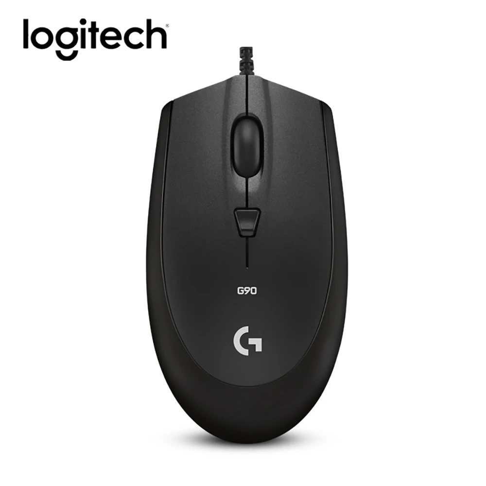 Проводная оптическая игровая мышь Logitech G90 проводная usb геймерская для ноутбука ПК
