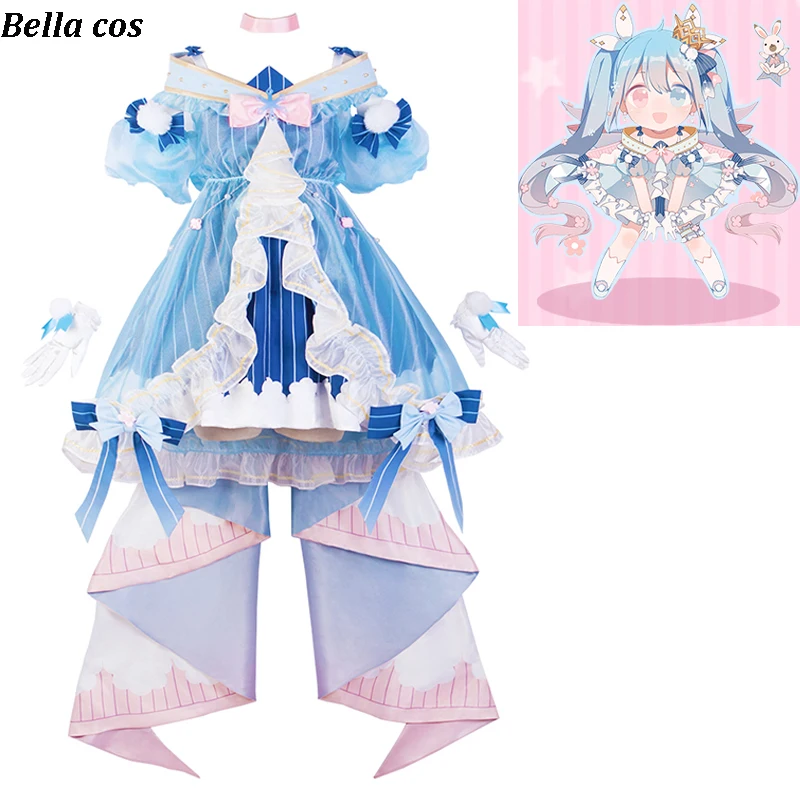 

VOCALOID Hatsune Miku cosplay costume winter Miku lolita dress Carnival Halloween costumes for women Anime clothes outfits cos