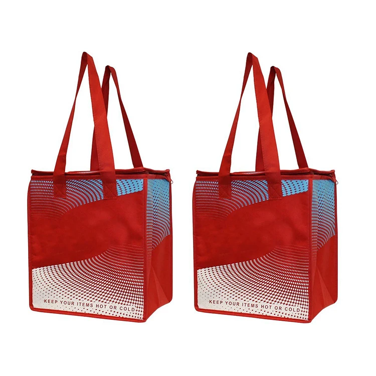 

Custom bag Promotional PP nonwoven Insulated Grocery Cooler Bag