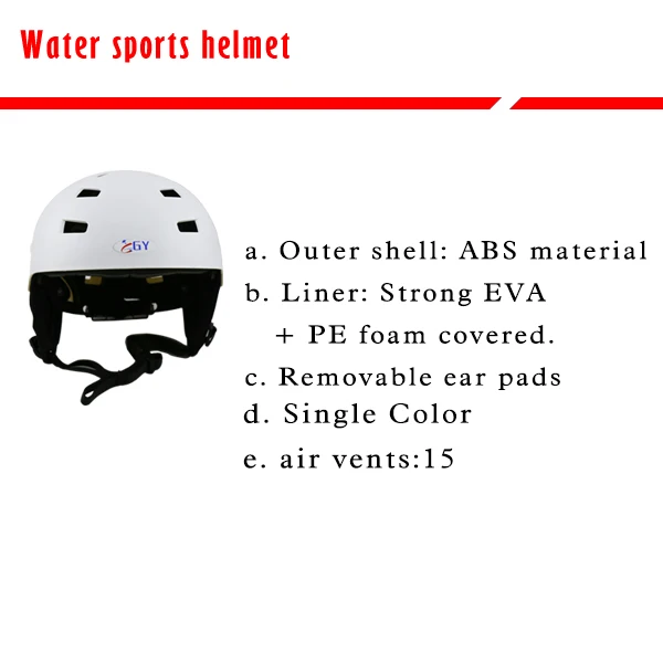 ABS оболочка белый шлем для водных видов спорта для Каяка шлем для лодочного спорта CE Certifacate одобрение