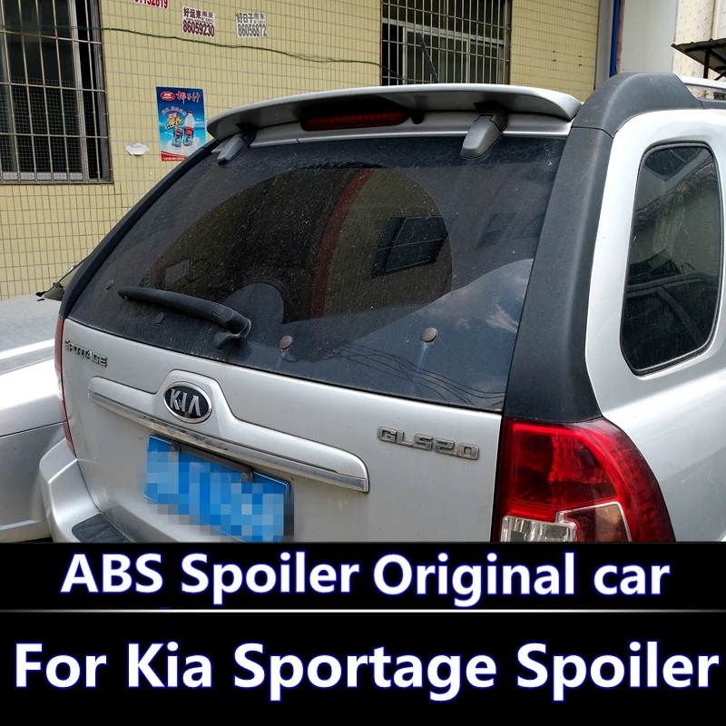 

For Kia Sportage 2007-2013 Spoiler High Quality ABS Material Car Rear Wing Primer Color Rear Spoiler For Kia Sportage Spoiler