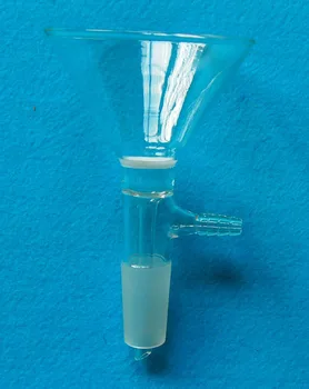 

90mm,24/40,100ml,Glass Powder Funnel,#3 Sand Coarse Filter,10mm Hose Adapter
