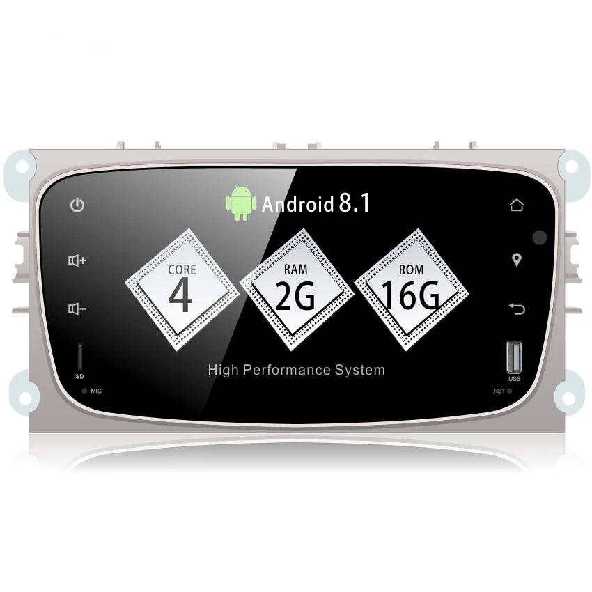 OZGQ радио Android 8 1 9 0 система PX30 ''IPS экран авто мультимедиа GPS для 2008 2011 FORD Focus Mondeo S