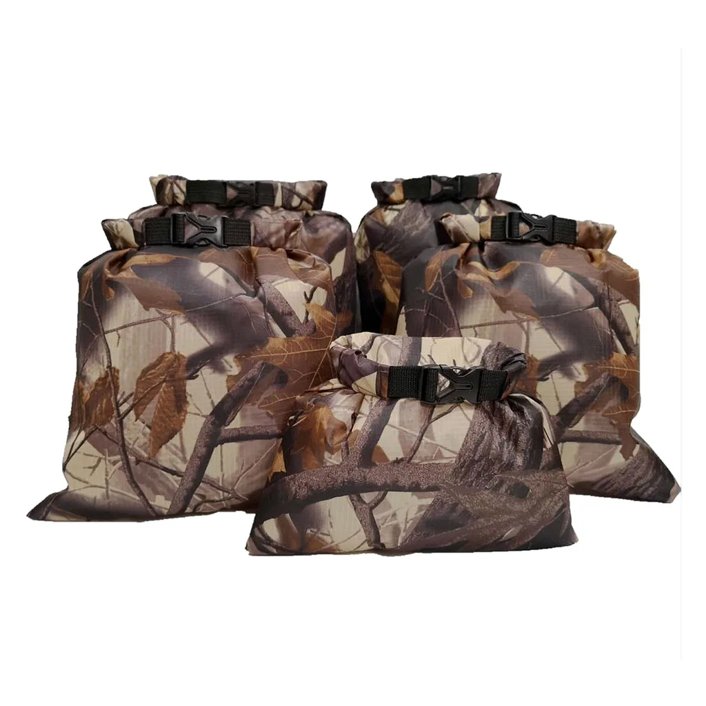 

5pcs Polyester Heavy Duty Kayak Canoe Waterproof Dry Bags 1.5L-6L Storage Sack for Kayak Boating Kayaking Floating Surfing
