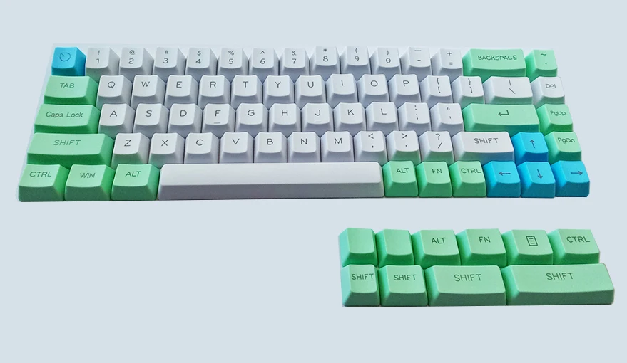 NPKC OEM Keycaps PBT белый, синий, темно-серый для переключатели Cherry MX Tada68, XD60, XD64, GK64, GH60, DZ60, FC660 механические клавиатуры