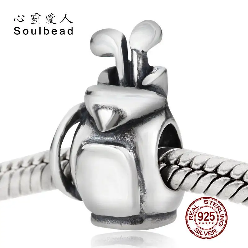 Soulbead из стерлингового серебра 925 пробы спортивные фигурки подвески для гольф