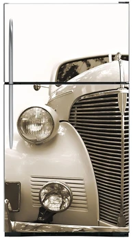

3D Vintage Car Wholesale Art Design SelfAdhesive Refrigerator Sticker Fridge Door Cover Wallpaper 60x150cm 60x180cm 100x180cm