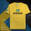 Camisetas Sverige de Suecia para hombre, camiseta Swede sueca, camisetas del equipo de la Nación, camisetas para gimnasio y fitness, camisetas de país SE ► Foto 1/6