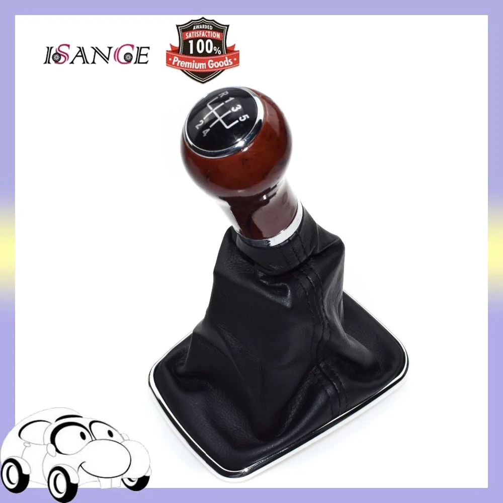 

ISANCE New 5-Speed Gear Shift Knob Gaitor Boot For VW Jetta 1998 1999 2000 2001 2002 20003 2004 (HDSQVW008)
