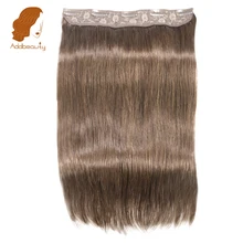 Addbeauty Straight Full Head font b Clip b font font b in b font Machine Made