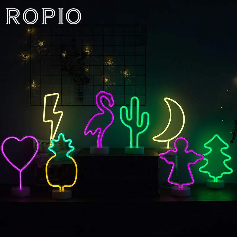 Ночник ROPIO светодиодный неоновый для украшения дома|Ночники| |