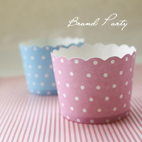 Bluepink White Polka Dots Normal Size 100pcs Lot High Temperature Baking Cups Greaseproof Paper Muffin Cupcake Liners Wrappers Bluepink White Polka Dots Normal Size 100pcs Lot High Temperature Baking Cups Greaseproof Paper Muffin Cupcake Liners Wrappers