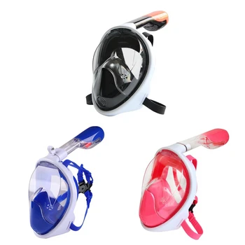 

Hot Diving Mask Underwater Silicone Anti Fog Full Face Snorkeling Mask Adjustable Women Men Kids Swimming Accessories
