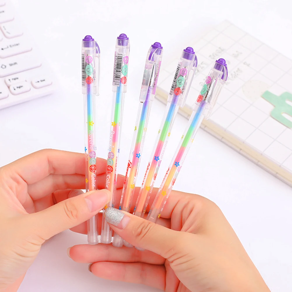 

Stationery Writing Office 6 Colors Highlighters School Gel Pen