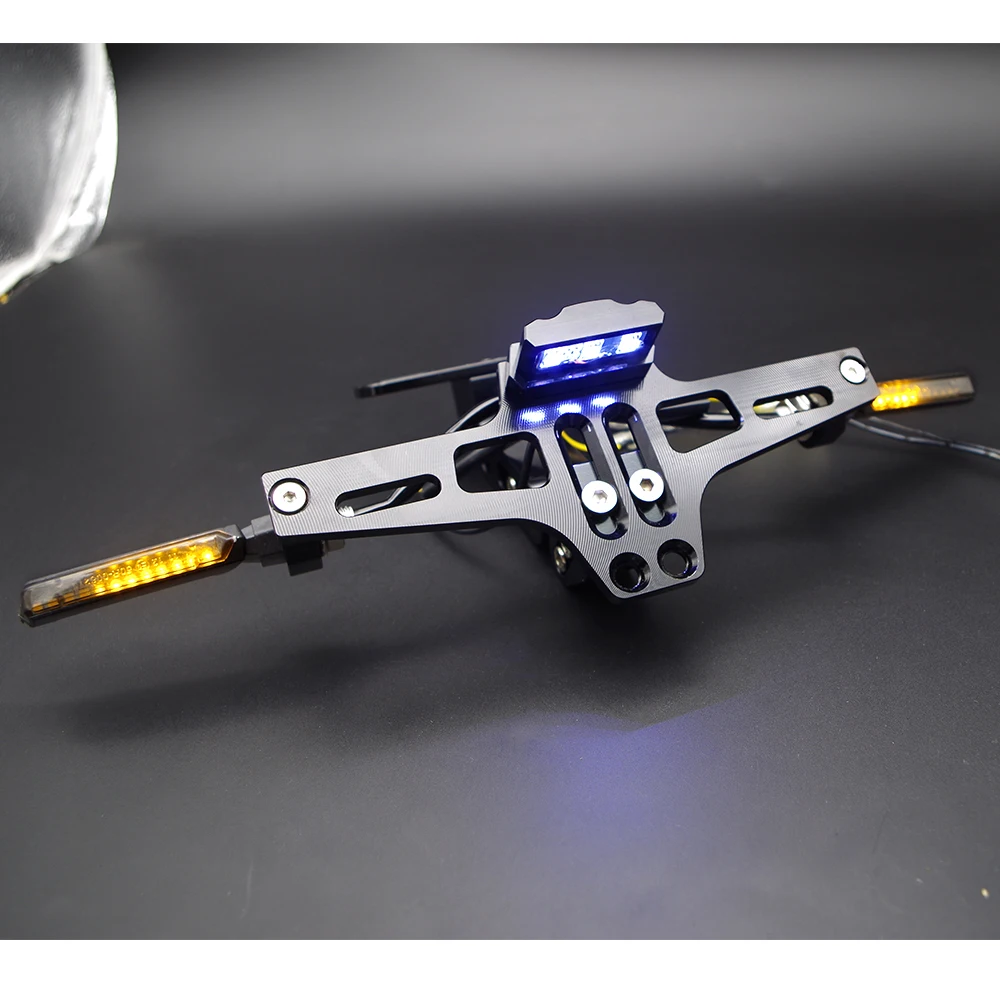 

CNC Motorcycle License plate frame Accessories cover For bajaj pulsar 200 ns mt10 benelli leoncino tail tidy yamaha fz1
