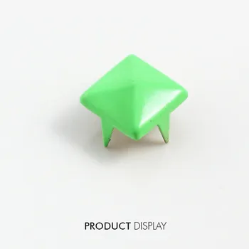 

Steampumk Craft Metal Painted Green 4 Studs Prong Spike Spot Tack Nailhead Rivets 9x9mm Garment Sewing Supplies 1000piece/K230