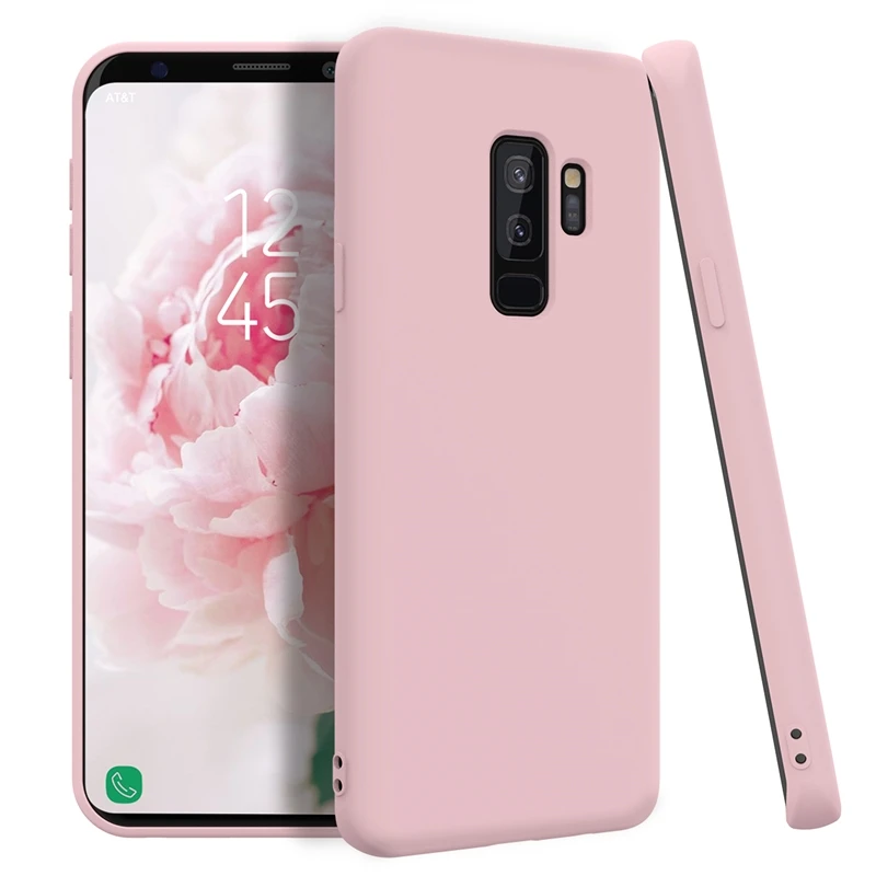 Тонкий Мягкий ТПУ силиконовый чехол для Samsung Galaxy S10 S9 plus S10e карамельный цвет A70 A40 A50