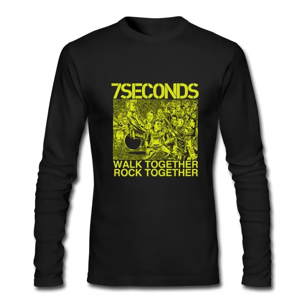 7 Seconds Walk Together Rock черная футболка с длинным рукавом Размер XS-2XL | Мужская одежда