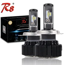 Versão de Atualização Do Carro T1 T6 Turbo Kits 60 W 8000LM LEVOU Lâmpada Do Farol H1 H4 H7 H11 HB3 HB4 9004 9007 H13 CSP Chips 6000 K Luz de Nevoeiro